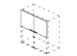 DADO Комплект дверей 2 шт. 500x20x500 / 148 8370/27